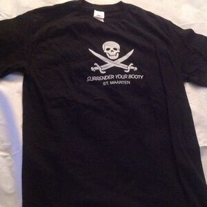 NWOT Booty Shirt Black Fits Size Large